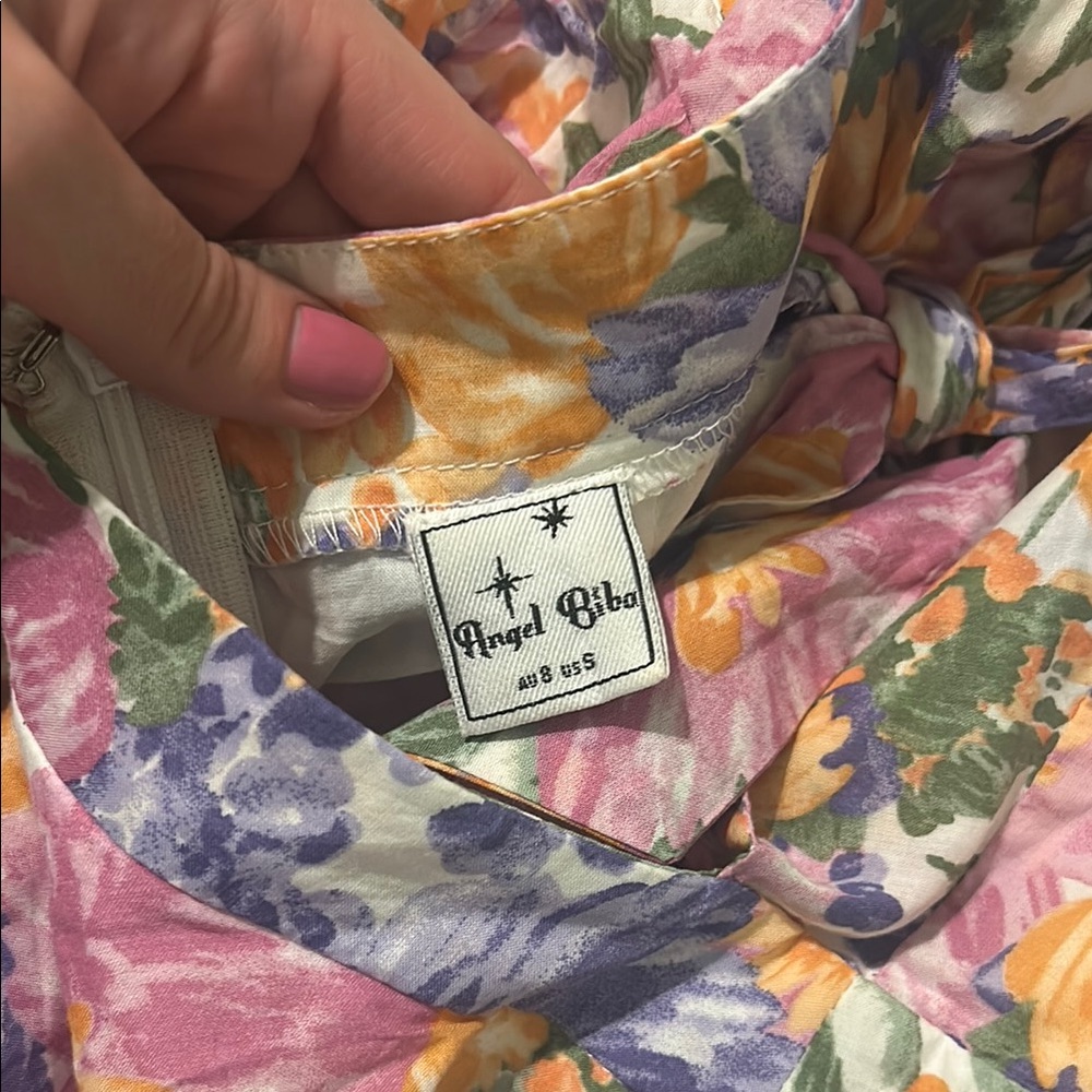 Selfie Leslie Floral Mini romper Dress - Pink and Purple - Picture 4 of 7